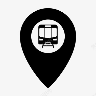 地铁站位置地铁交通图标图标