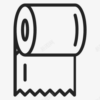 卫生纸厕纸图标图标