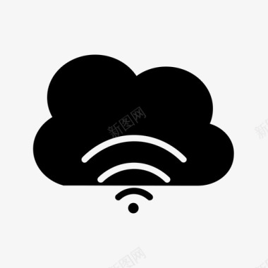 云传输云存储云数据传输互联网图标图标