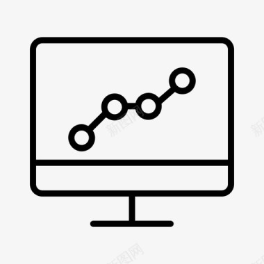 监控矢量图仪表板报告搜索分析图标图标