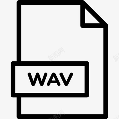 WAV文件wav文件扩展名格式图标图标