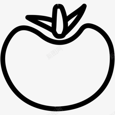 采购产品柿子食品水果图标图标