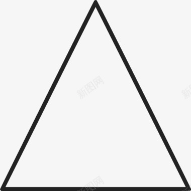 三角形有线条图标图标
