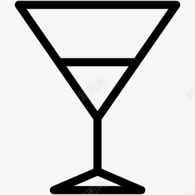 冷饮玻璃杯饮料鸡尾酒图标图标