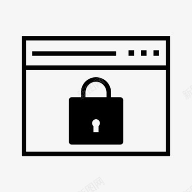 安全隐私受保护网站锁定网站隐私图标图标