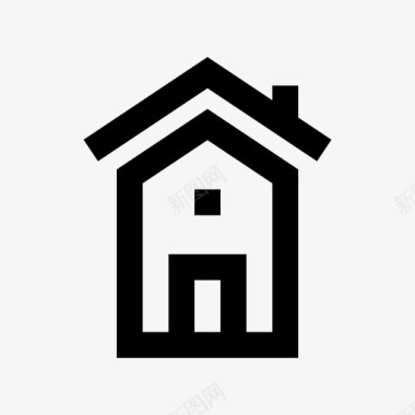 房屋房地产金融网络网格图标图标