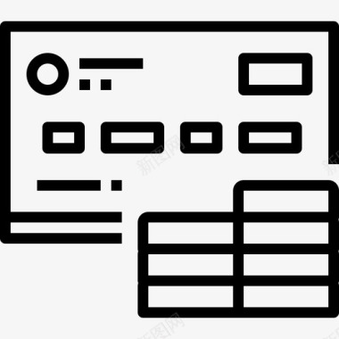 概念魔方信用卡银行金融图标图标