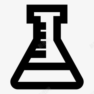 实验室海报实验室erlenmeyer烧瓶图标图标
