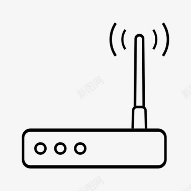 WIFI网络调制解调器互联网网络图标图标