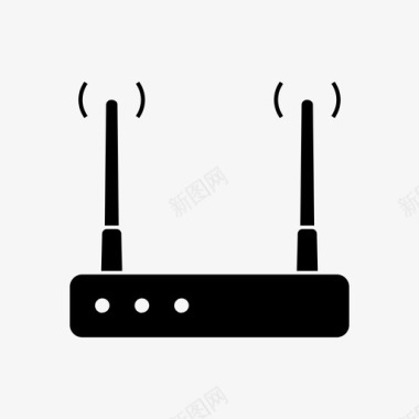 wifi互联网调制解调器互联网网络图标图标