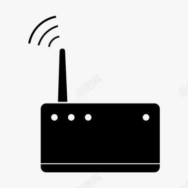 WIFI网络调制解调器互联网网络图标图标