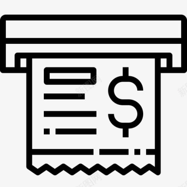 收据帐单商业电子商务图标图标