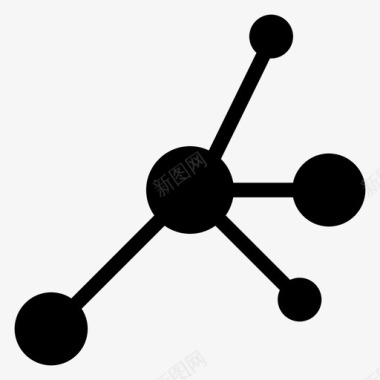 生物分子科学分子原子商业图标图标