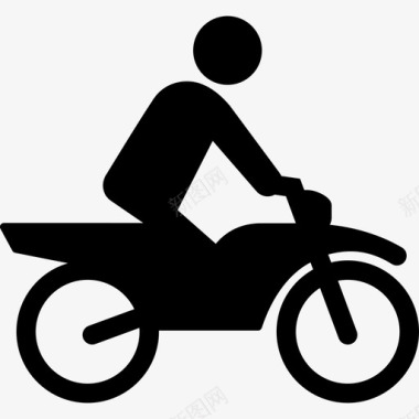 摩托车越野运动图标图标