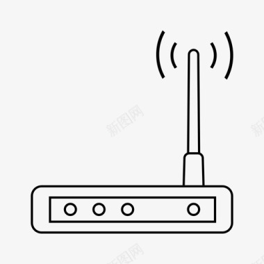 wifi互联网调制解调器互联网网络图标图标