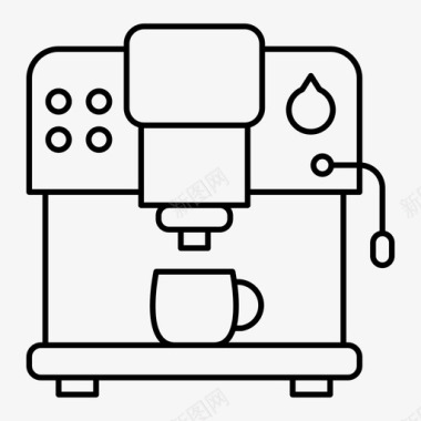 设备排气机咖啡机电器设备图标图标