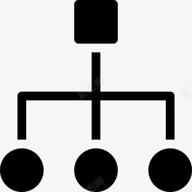 组织图业务层次结构图标图标