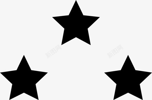 星星三颗图标图标