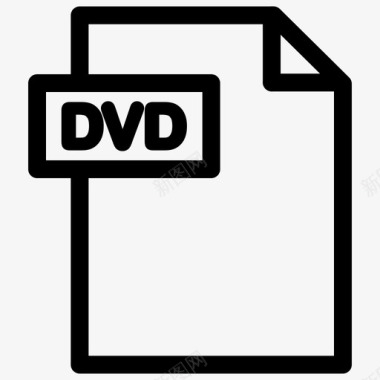 DVD播放机dvd文件文件格式大纲图标图标