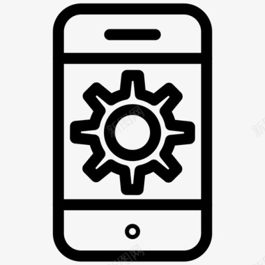 内齿轮移动应用程序开发齿轮iphone图标图标