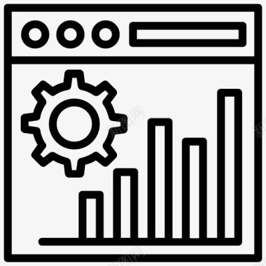 网站布局图标业务分析在线图表网络分析图标图标