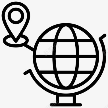 全球通信全球业务全球通信信息技术图标图标