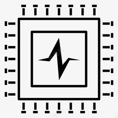 伤口处理处理器芯片内存图标图标