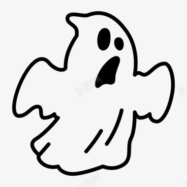 幽灵鬼魂万圣节幽灵图标图标