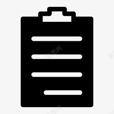 别针纸张剪贴板便笺纸张图标图标