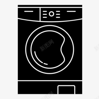 洗衣机电器浴室用品图标图标