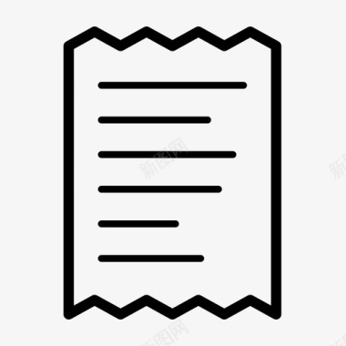 收据帐单发票收据图标图标