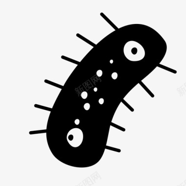 细菌细胞微生物图标图标