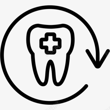 医生与胶囊修复牙牙科牙医图标图标