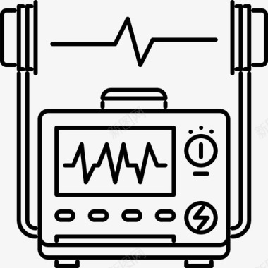 心电图PNG除颤器心电图医院图标图标