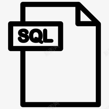 SQLsql格式文件格式大纲图标图标