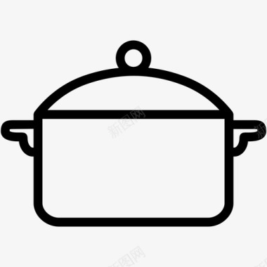 炖锅烹饪食物图标图标