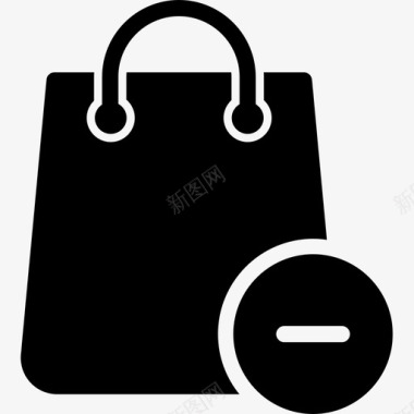 电子商务删除购物袋购物袋购买图标图标