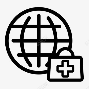 国际医疗慈善医生包图标图标