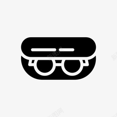 眼镜盒医生医学图标图标