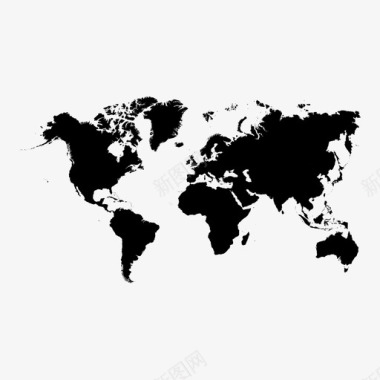 国家世界地图大陆国家图标图标