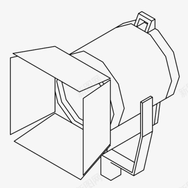 电视设计布景灯电影院电影图标图标