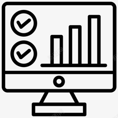 柱形分析表web分析业务增长在线图表图标图标
