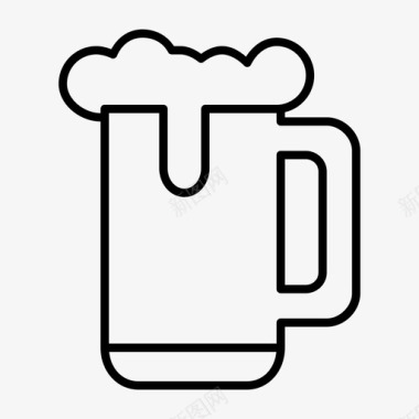 啤酒麦芽酒冰镇图标图标