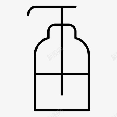 沐浴背景配件沐浴瓶子图标图标