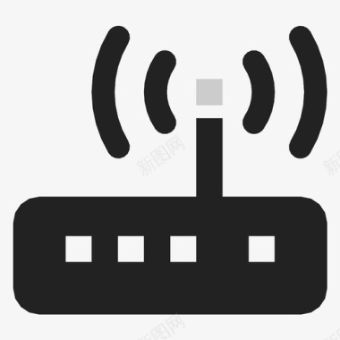 不吸烟的信号互联网路由器信号图标图标