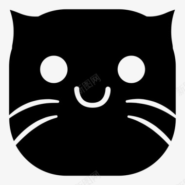 猫微笑表情符号韩娜表情猫版图标图标