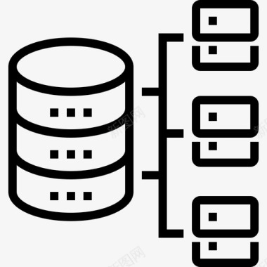 人员架构数据库架构网络组织图标图标