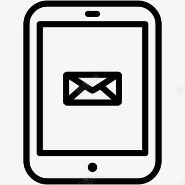 平板电脑电子邮件通讯信封图标图标