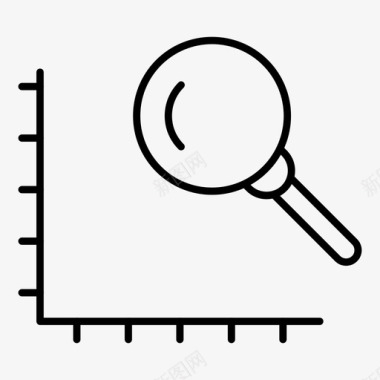 电视台报表查找业务放大镜图标图标