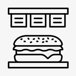 三明治三明治店餐厅食物图标高清图片